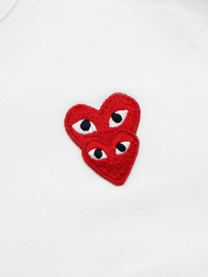 Double Red Heart Long Sleeve T-shirt