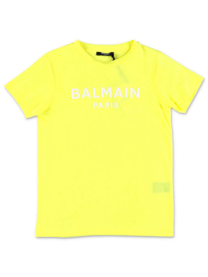 Balmain Kids Logo Printed T-shirt