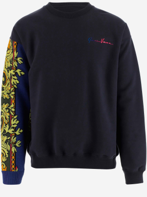 Versace Gv Signature Crewneck Sweatshirt