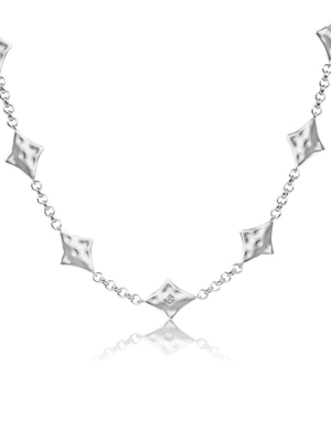 Inthefrow Supernova Choker Necklace - Silver