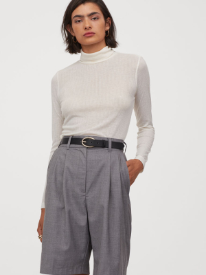 Jersey Turtleneck Top