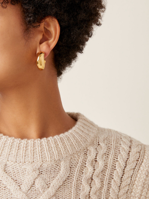 Celia Medium Gold Vermeil Hoops