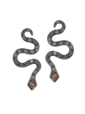 Little Snake Stud W-blue D-bur D