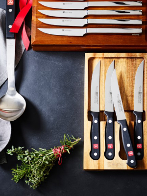 Wüsthof Gourmet 4-piece Knife Set In Acacia Tray