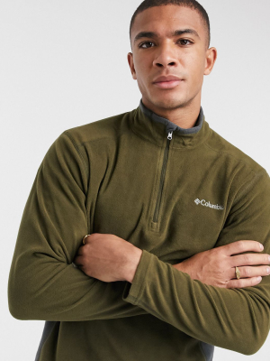 Columbia Klamath Range Ii 1/4 Zip Fleece In Green