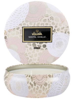 Santal Vanille 3 Wick Tin Candle