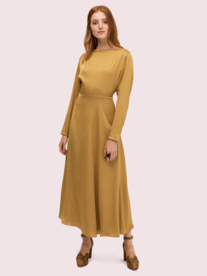 Twist Back Midi Dress