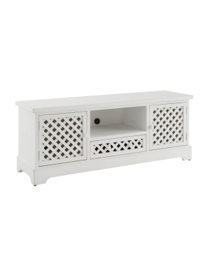 Colville Tv Cabinet White - Powell Company