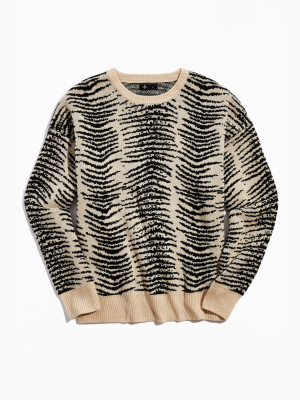 Thrills Zebra Crew Neck Sweater