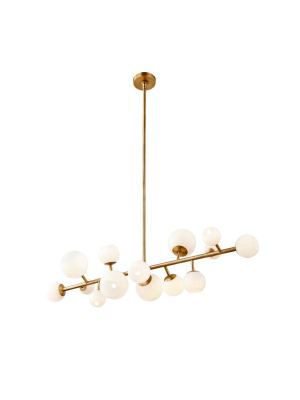 Vaccinium Branching Globe Linear Chandelier - Large