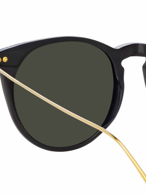 Ellis A Oval Sunglasses In Black