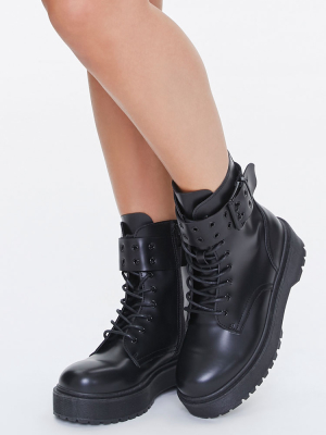 Buckled Platform Boots