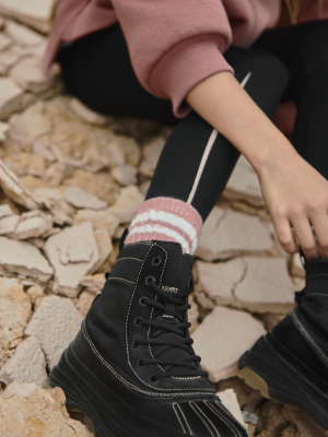 Ankle Boots With Contrasting Topstitching