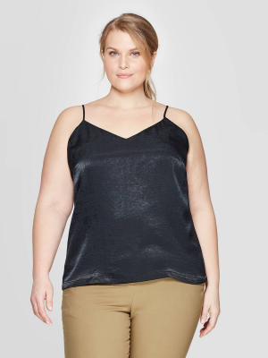 Women's Plus Size V-neck Woven Cami - Prologue™