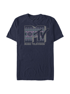 Men's Mtv Tapestry Logo T-shirt