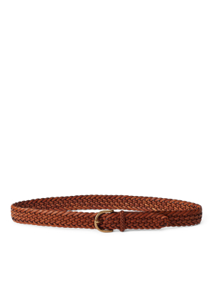 Braided Vachetta Leather Belt