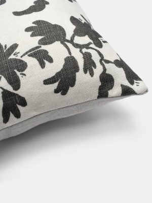 Charcoal Vine Pillow, Lumbar