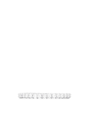 14k White Gold Prong Set Diamond Eternity Band, 0.50 Tcw