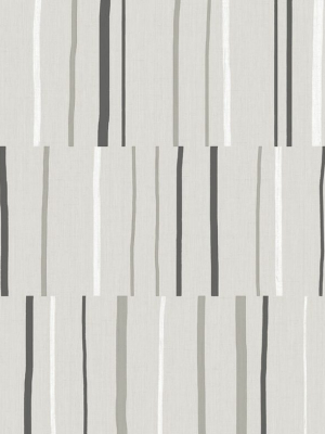 Block Lines Wallpaper In Warm Stone From The Living With Art Collection By Seabrook Wallcoverings