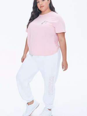 Plus Size Stand Up To Cancer Fighter Joggers