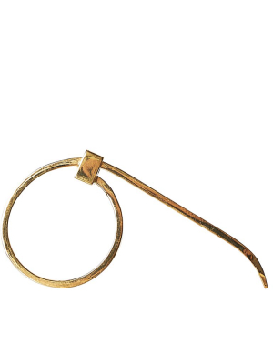 Zip Tie Ring (ambr-608-gold)