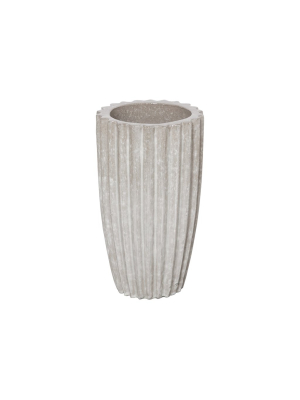 Tall Round Ridge Pot