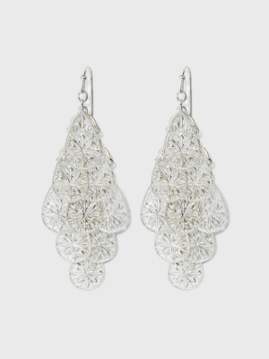 Filigree Kite Earrings - A New Day™ Silver