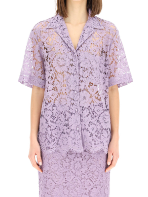 Valentino Lace Short Sleeve Shirt