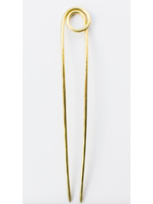 Brass Le Loop Hair Pin