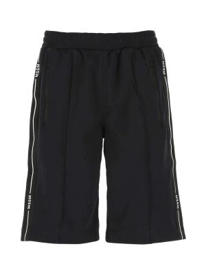 Msgm Logo Side-stripe Track Shorts