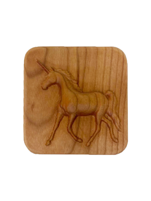Wooden Horse Play Dough Stamper