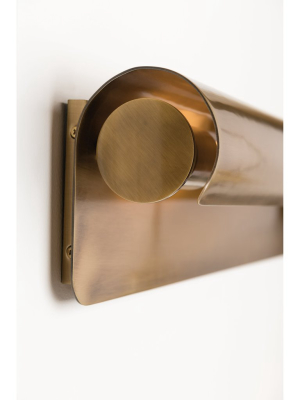 Aged Brass Accord Wall Light