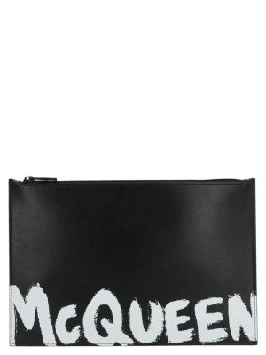 Alexander Mcqueen Graffiti Clutch Bag