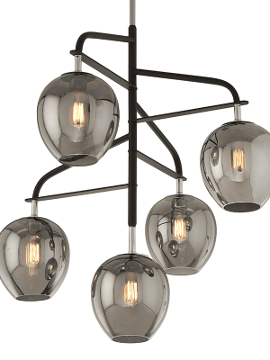 Odyssey 5lt Pendant Large Carbide Black And Polished Nickel