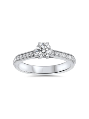 Pompeii3 5/8ct Diamond Engagement Ring 14k White Gold