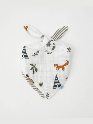 Little Unicorn Cotton Muslin Reversible Bandana Bib - Forest Friends