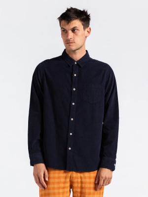 Roy L/s Woven Shirt In Dirty Denim