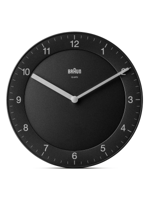 Braun Classic Wall Clock - Black - Bc06b