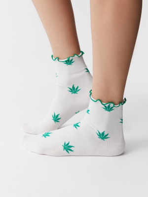 Icon Lettuce Edge Crew Sock