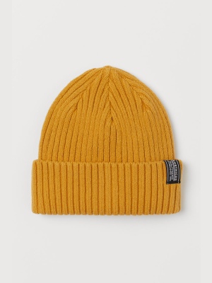 Rib-knit Hat