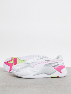 Puma Rs-x3 Sneakers In Gray And Pink