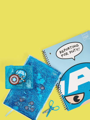 Yoobi X Marvel Avengers Captain America 1 Subject College Ruled Notebook