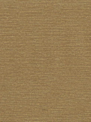 Faux Silk Wallpaper In Gold And Brown Design By York Wallcoverings