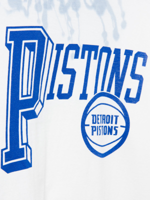 Nba Detroit Pistons Tie Dye Flea Market Long Sleeve Tee