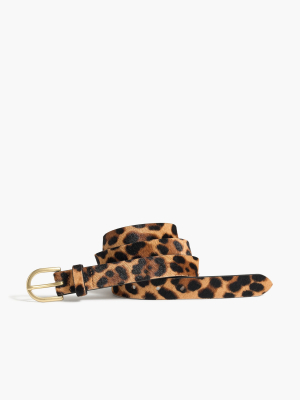 Leopard Calf Hair Belt