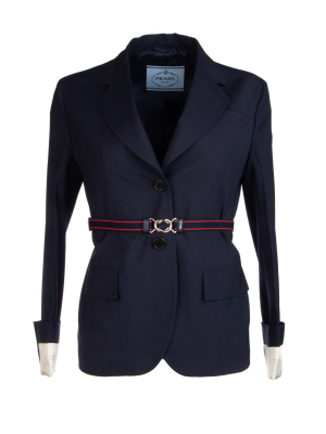 Prada Cuffed Tailored Blazer