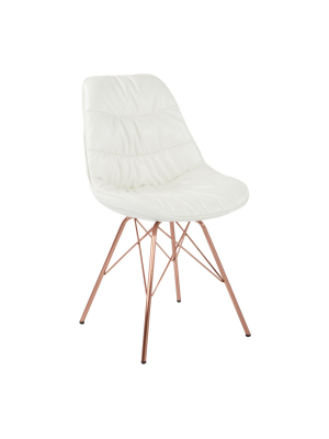 Langdon Chair In Faux Leather - Ave Six