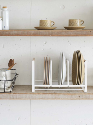 Tosca Wood-accented Dish Storage Rack