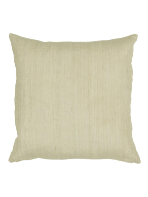 Tussar Silk Pillow In Natural