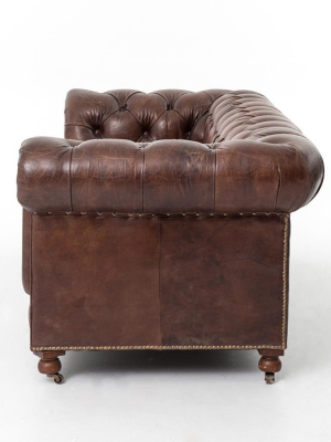 Conrad Sofa - Antique Brown Leather